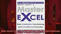 FREE PDF  EXCEL Master Excel Data Validation Functioning and Conditional Formulas  Book 4   DOWNLOAD ONLINE