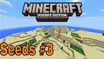 Minecraft Pocket Edition Seeds #3   1 Templo e 2 Vilas no Deserto