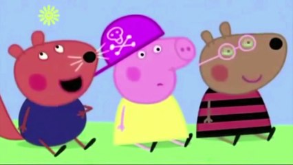 Peppa pig listens to rap