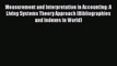 [PDF] Measurement and Interpretation in Accounting: A Living Systems Theory Approach (Bibliographies