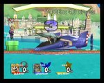 Super Smash Bros Brawl Replay 23 - Mario vs Cpt. Falcon vs Meta-Knight vs Marth