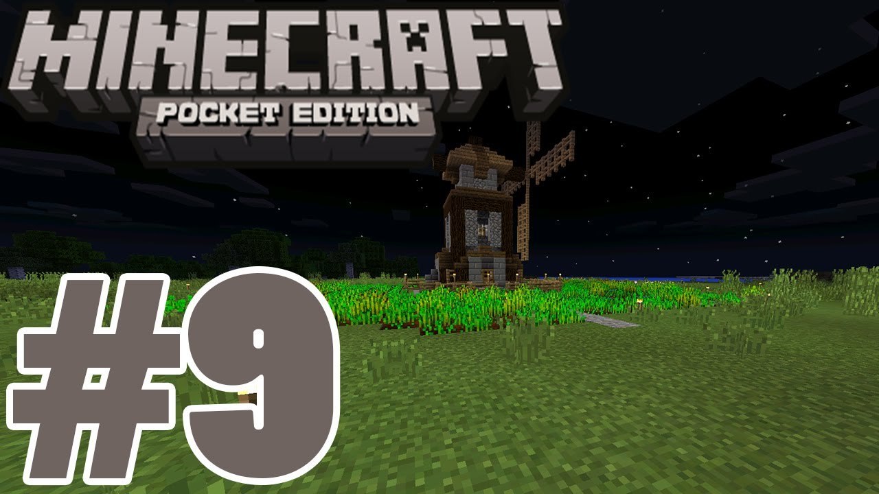MineCraft Pocket Edition Survival #9 Moinho E Fazenda!!