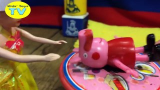 Peppa Pig fell down toys Blocks Hospital Building playset Play doh construction new