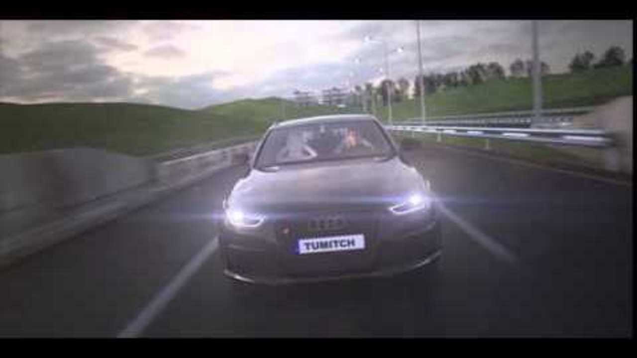 CGI animation - Audi RS4 Avant on highway (VrayForC4D test render)