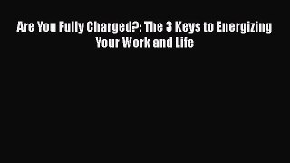 Download Are You Fully Charged?: The 3 Keys to Energizing Your Work and Life PDF Online