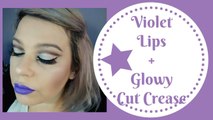 ★★  Violet Lips + Glowy Cut Crease Makeup ★★