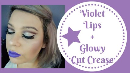 ★★  Violet Lips + Glowy Cut Crease Makeup ★★