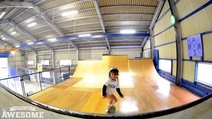 6 year old skateboarder Sky - the next Tony Hawk؟!  ¦ PEOPLE ARE AWESOME
