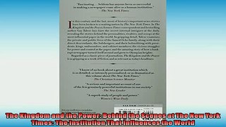 READ book  The Kingdom and the Power Behind the Scenes at The New York Times The Institution That  FREE BOOOK ONLINE