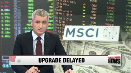 Korea left off of MSCI's review list of developed market index candidates