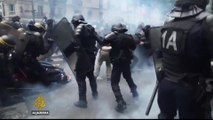 Dozens arrested as France labour protest turns violent