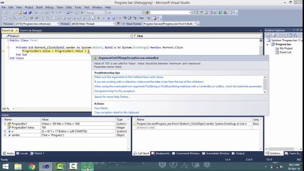 Lecture 37 how to insert prcess bar in VB.Net in hindi urdu