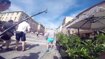Un hooligan russe filme les violences à Marseille avec une caméra embarquée