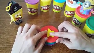 Play Doh How to Make Rainbow Play Doh Cake Play Doh Food Kitchen for minion spongebop