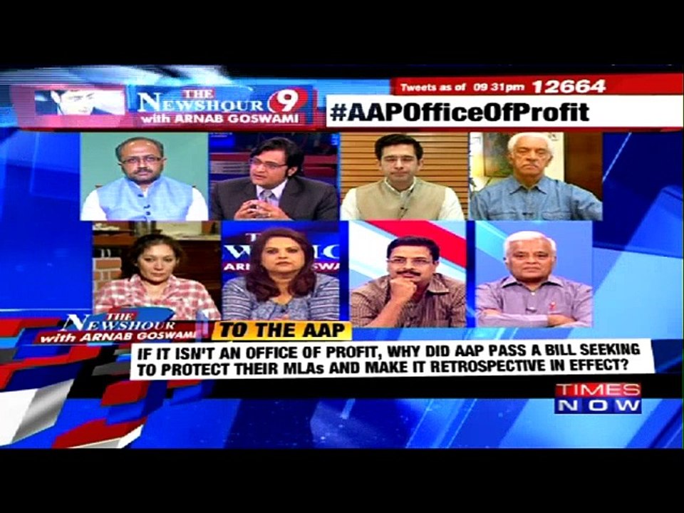 The Newshour Debate: #AAPOfficeOfProfit: Newsbreak stings Arvind & 21 MLAs