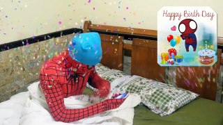 Spiderman birthday in real life. Does Peppa Pig know?