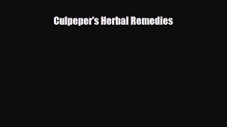 Download Culpeper's Herbal Remedies PDF Online