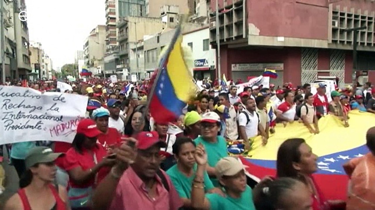 Regierungskrise in Venezuela: Regierungsanhänger demonstrieren für Maduro
