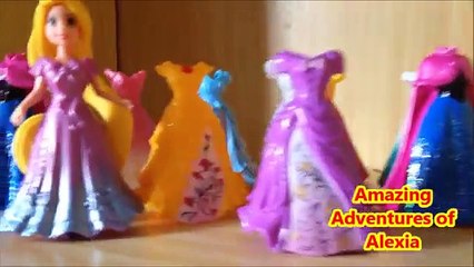 Disney Magic Clip Dolls Rapunzel  different dresses