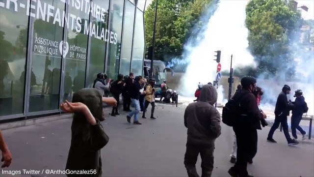 Loi travail : les casseurs s'en prennent à l'hôpital Necker