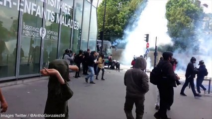 Loi travail : les casseurs s'en prennent à l'hôpital Necker
