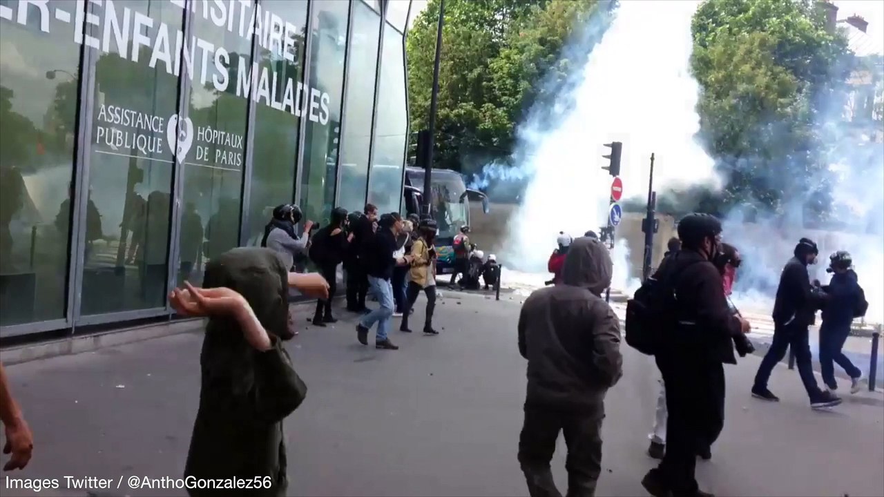 Loi travail : les casseurs s'en prennent à l'hôpital Necker