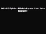 Download ECDL/ICDL Syllabus 4 Module 4 Spreadsheets Using Excel 2003 PDF Online