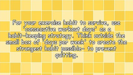 Fitness Success Strategy? 30 Seconds + Consecutive Workout Days