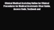 Read Clinical Medical Assisting Online for Clinical Procedures for Medical Assistants (User