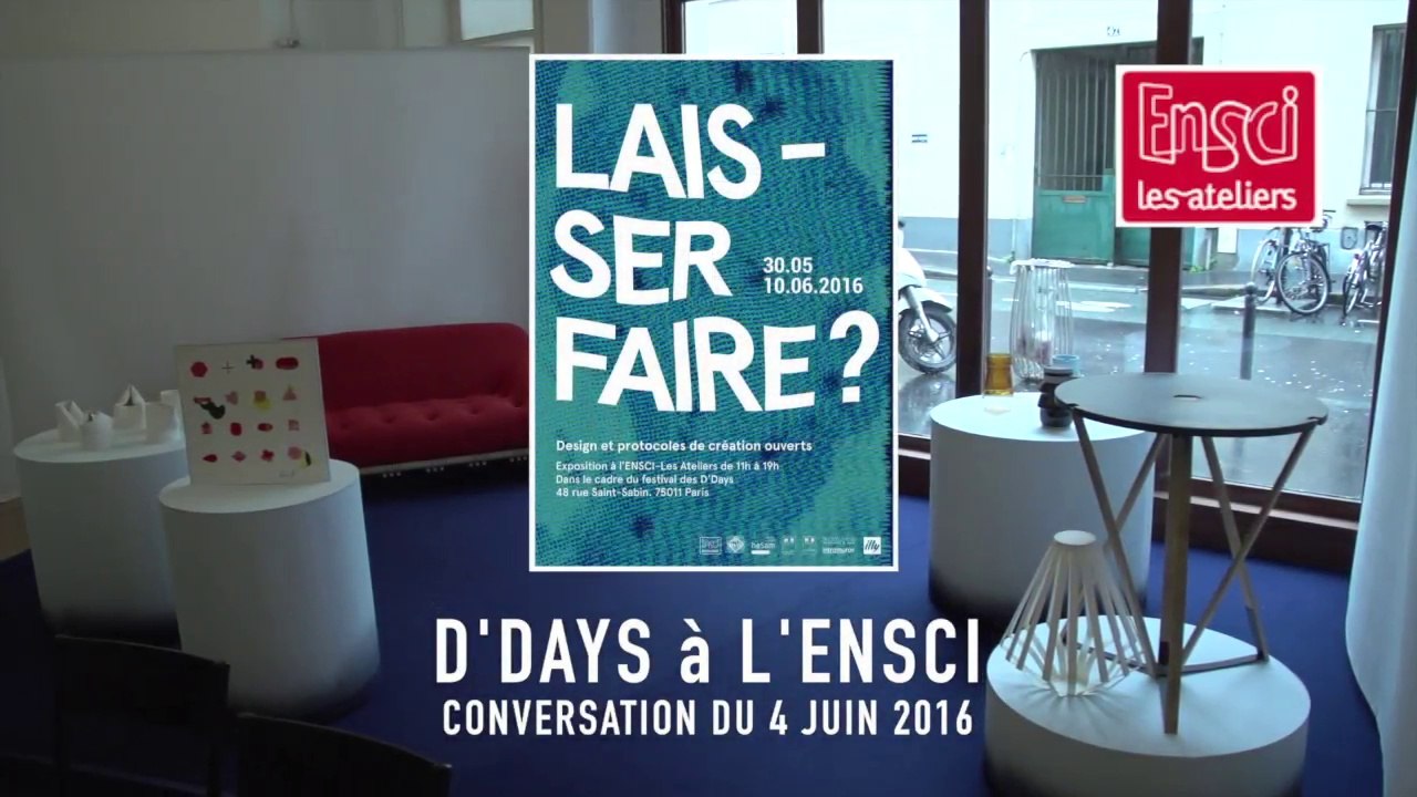 D-Days à l'ENSCI 4 juin 2016 1ere Partie