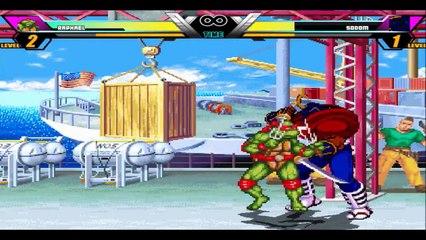 Marvel VS Capcom MUGEN: Raphael (TMNT: TF by Race Akira) Arcade Mode