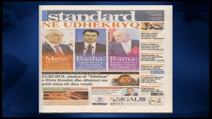 SHTYPI I DITES ME TITUJT KRYESORE TE GAZETAVE SHQIPTARE E MERKURE 15 QERSHOR 2016 LAJM