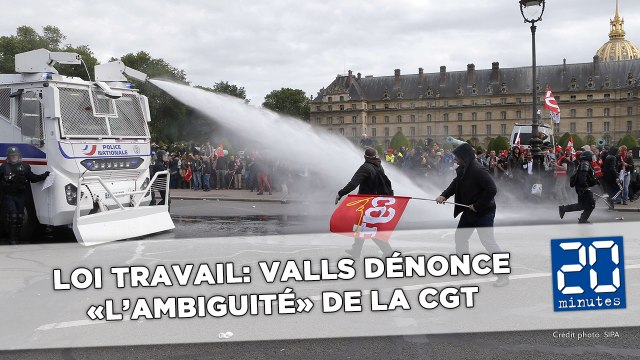 Violences lors des manifestations contre la Loi Travail: Valls dénonce l'attitude «ambiguë» de la CGT