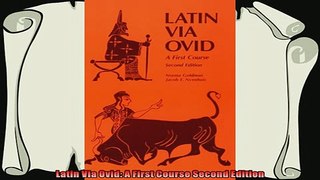favorite   Latin Via Ovid A First Course Second Edition