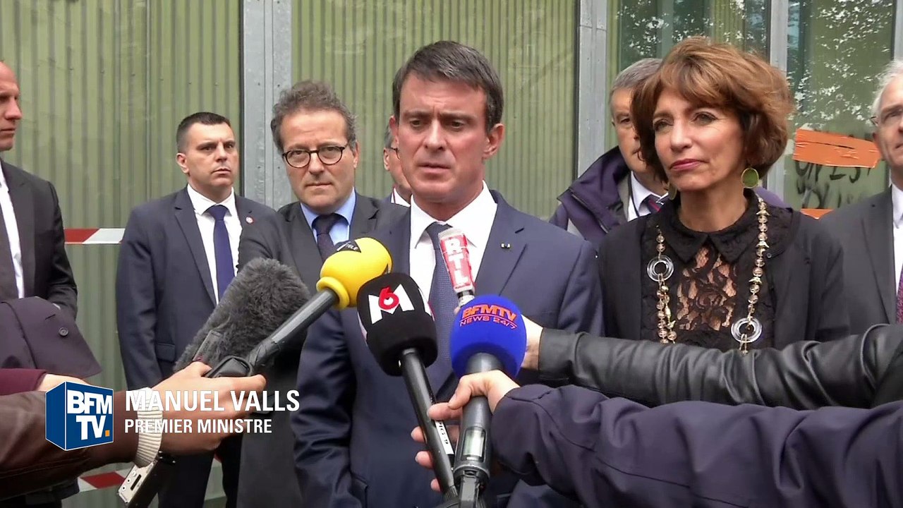Manuel Valls: "Les casseurs voulaient aussi tuer des policiers"