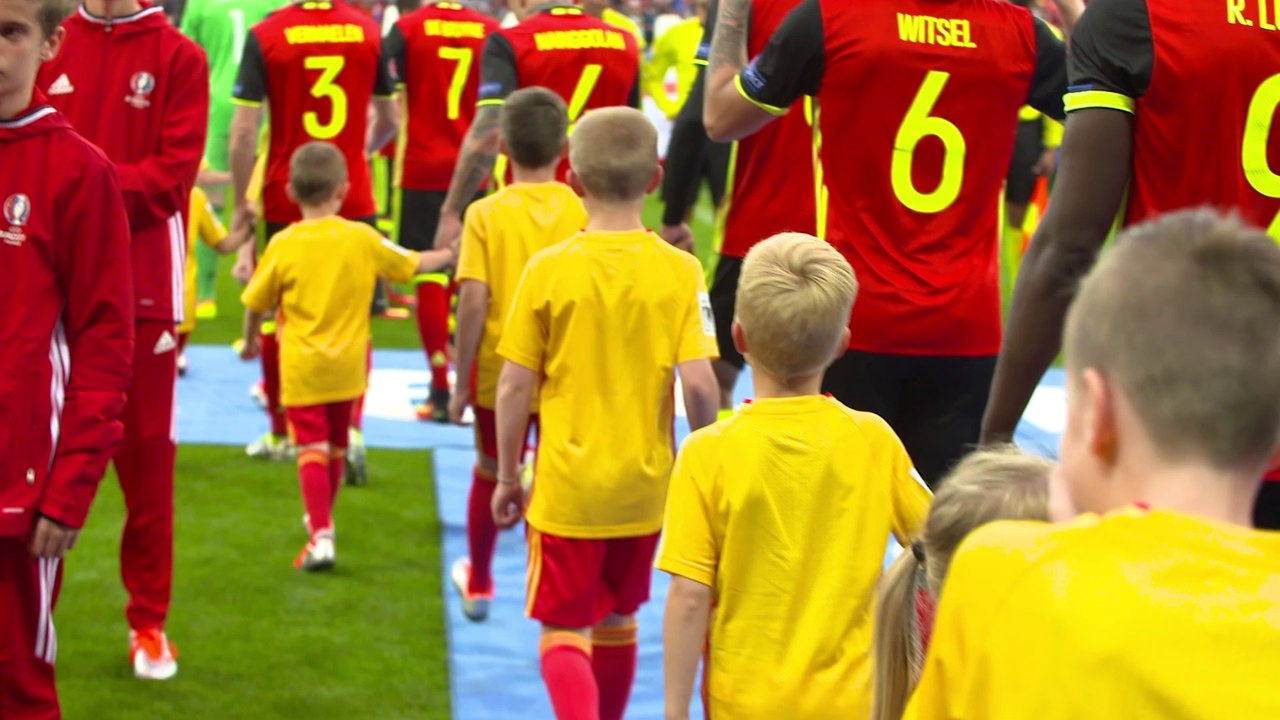 Belgique - Italie : des enfants sur le terrain avec les Diables Rouges