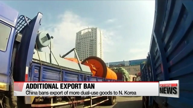 China bans export of more dual-use goods to N. Korea