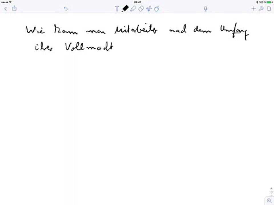 Mitarbeiter, eingeteilt nach Umfang ihrer Vollmacht