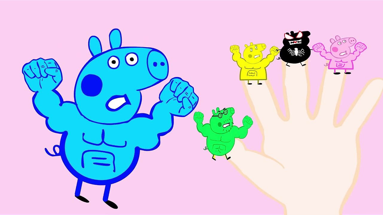 Peppa Pig George Baby Spider-Man vs Venom Pregnant Mummy Pig Family Nursery Rhymes Lyrics Parody