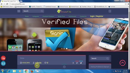 How to create an account on Amazefile