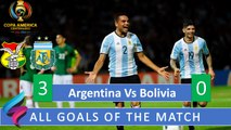 Argentina vs Bolivia All Goals of the match   3-0    Copa America  2016