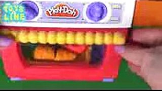 Peppa pig and George Play-Doh cook meal funny video TOYS LINE