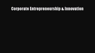 Read Corporate Entrepreneurship & Innovation Ebook Free