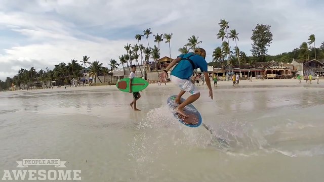 Epic skimboarding session! ¦ People are Awesome