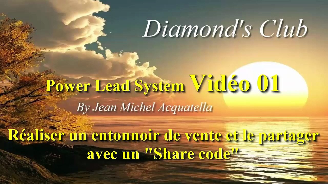 Power Lead System_Vidéo 01 : Créer un entonnoir de vente et partager avec un "Share code"