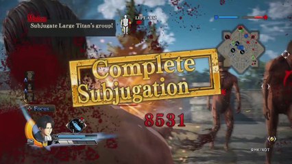 Gameplay du jeu PS4 / Xbox Attack on Titan : Wings of Freedom