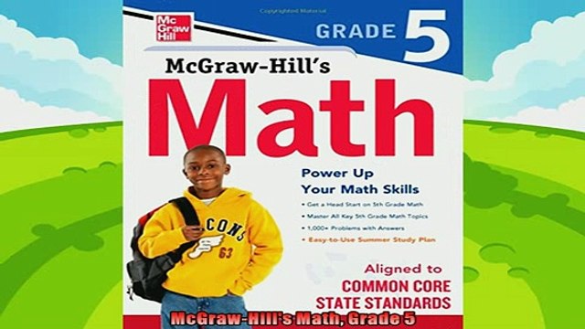 best book McGrawHills Math Grade 5