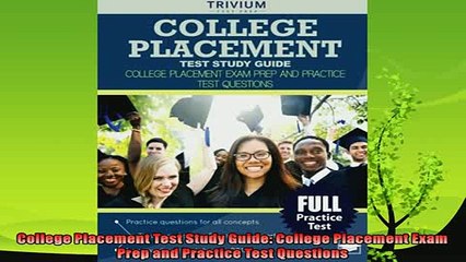 favorite   College Placement Test Study Guide College Placement Exam Prep and Practice Test