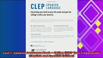 favorite   CLEP Spanish Language Book  Online CLEP Test Preparation English and Spanish Edition