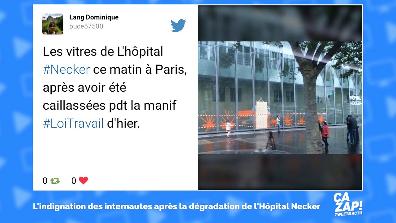 L'hôpital pour enfants Necker dégradé par des casseurs : les internautes indignés